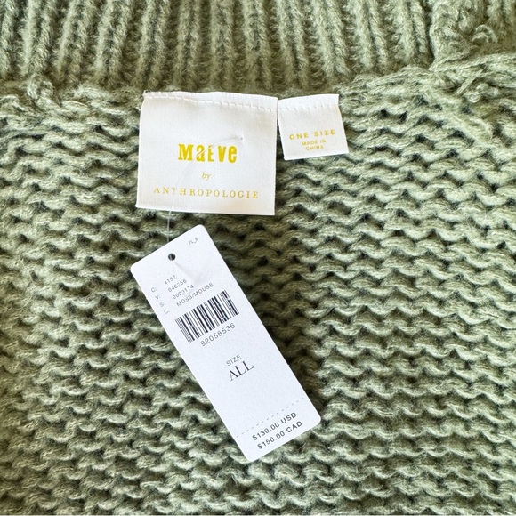 Anthropologie The Susannah 3D Flower Cardigan Sweater in MossGreen | OS NWT - Picture 8 of 10